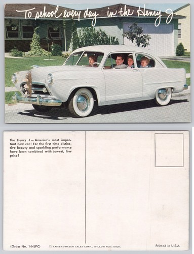 Vintage henry car postcard - vintage,