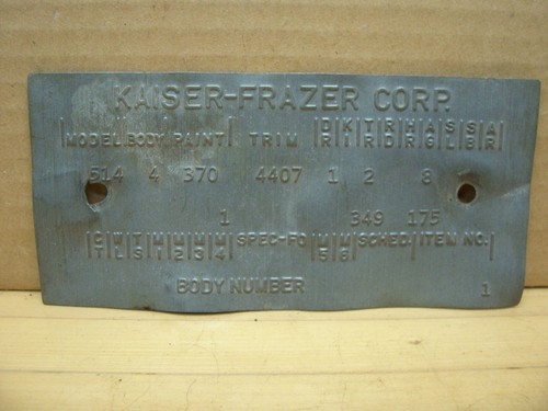 Vintage kaiser frazer car body - car,