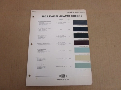 1952 kaiser frazer car - kaiser,